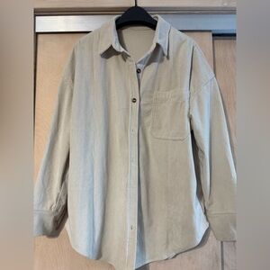 Women’s  Beige Corduroy Shirt